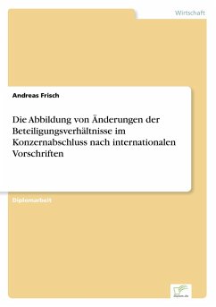 Cover Die Abbildung von Änderungen der Beteiligungsverhältnisse im Konzernabschluss nach internationalen Vorschriften