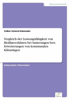 Vergleich der Leistungsfähigkeit von Biofilmverfahren bei Sanierungen bzw. Erweiterungen von kommunalen Kläranlagen - Schmid-Schmieder, Volker