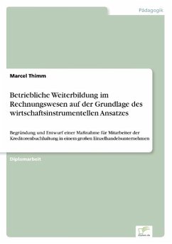 Betriebliche Weiterbildung im Rechnungswesen auf der Grundlage des wirtschaftsinstrumentellen Ansatzes - Thimm, Marcel