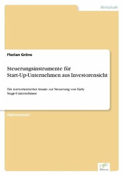 Steuerungsinstrumente für Start-Up-Unternehmen aus Investorensicht - Gröne, Florian