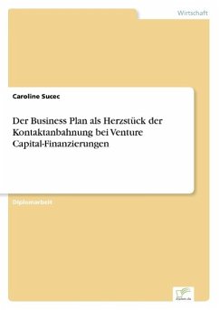 Der Business Plan als Herzstück der Kontaktanbahnung bei Venture Capital-Finanzierungen - Sucec, Caroline