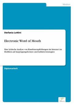 Electronic Word of Mouth - Lettini, Stefania