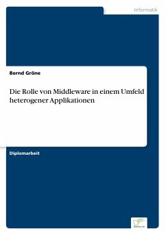 Die Rolle von Middleware in einem Umfeld heterogener Applikationen - Gröne, Bernd