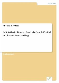 M&A-Markt Deutschland als Geschäftsfeld im Investmentbanking