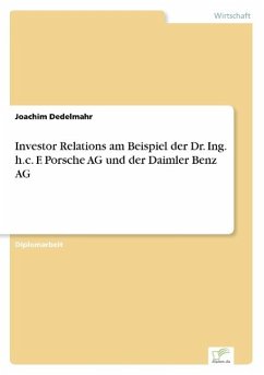 Investor Relations am Beispiel der Dr. Ing. h.c. F. Porsche AG und der Daimler Benz AG