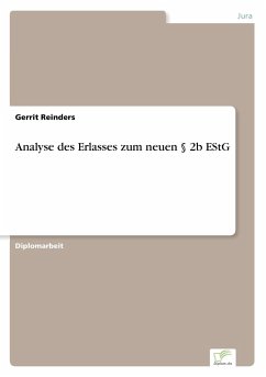 Analyse des Erlasses zum neuen § 2b EStG - Reinders, Gerrit