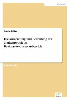 Die Anwendung und Bedeutung der Markenpolitik im Business-to-Business-Bereich - Glitsch, Katrin