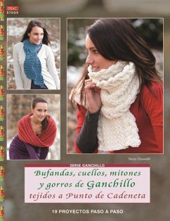 Bufandas, cuellos, mitones y gorros de ganchillo tejidos a punto de cadeneta - Osswald, Tanja