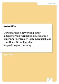 Wirtschaftliche Bewertung einer ladenexternen Verpackungsrücknahme gegenüber der Dualen System Deutschland GmbH auf Grundlage der Verpackungsverordnung