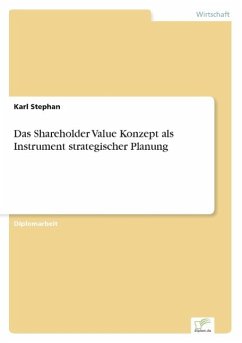 Das Shareholder Value Konzept als Instrument strategischer Planung - Stephan, Karl