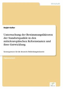 Untersuchung der Bestimmungsfaktoren der Standortqualität in den mitteleuropäischen Reformstaaten und ihrer Entwicklung