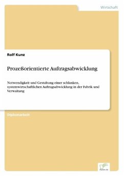 Prozeßorientierte Auftragsabwicklung - Kunz, Rolf