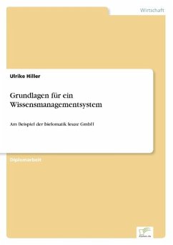 Grundlagen für ein Wissensmanagementsystem - Hiller, Ulrike