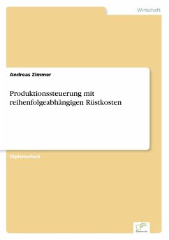 Produktionssteuerung mit reihenfolgeabhängigen Rüstkosten - Zimmer, Andreas