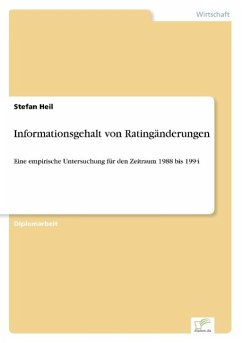 Informationsgehalt von Ratingänderungen - Heil, Stefan