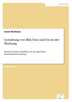 Gestaltung von Bild, Text und Ton in der Werbung - Wollstein, Anett