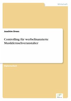 Controlling für werbefinanzierte Musikfernsehveranstalter - Drees, Joachim