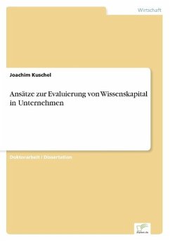 Ansätze zur Evaluierung von Wissenskapital in Unternehmen - Kuschel, Joachim