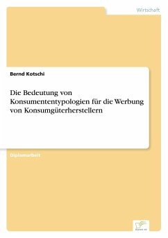Die Bedeutung von Konsumententypologien für die Werbung von Konsumgüterherstellern - Kotschi, Bernd