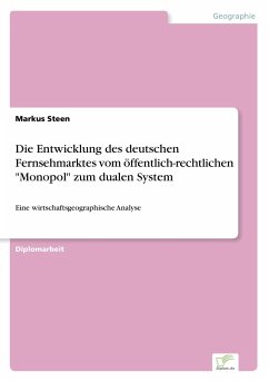 Die Entwicklung des deutschen Fernsehmarktes vom öffentlich-rechtlichen &quote;Monopol&quote; zum dualen System