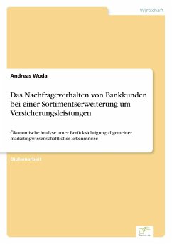 Das Nachfrageverhalten von Bankkunden bei einer Sortimentserweiterung um Versicherungsleistungen - Woda, Andreas
