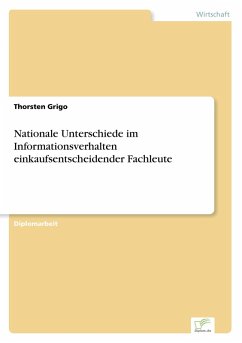 Cover Nationale Unterschiede im Informationsverhalten einkaufsentscheidender Fachleute
