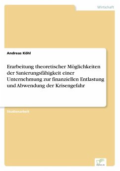 Erarbeitung theoretischer Möglichkeiten der Sanierungsfähigkeit einer Unternehmung zur finanziellen Entlastung und Abwendung der Krisengefahr - Köhl, Andreas