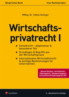Cover Bürgerliches Recht - Wirtschaftsprivatrecht I