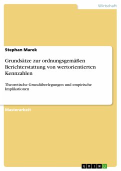 Grundsätze zur ordnungsgemäßen Berichterstattung von wertorientierten Kennzahlen (eBook, PDF) - Marek, Stephan