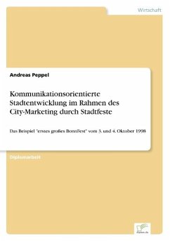 Kommunikationsorientierte Stadtentwicklung im Rahmen des City-Marketing durch Stadtfeste - Peppel, Andreas