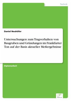 Untersuchungen zum Tragverhalten von Baugruben und Gründungen im Frankfurter Ton auf der Basis aktueller Meßergebnisse - Neuhöfer, Daniel