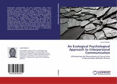 An Ecological Psychological Approach to Interpersonal Communication