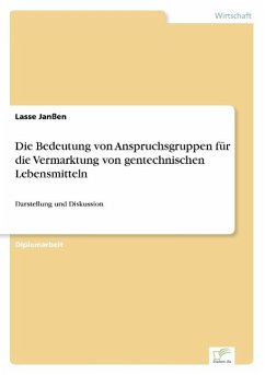 Die Bedeutung von Anspruchsgruppen für die Vermarktung von gentechnischen Lebensmitteln - Janßen, Lasse