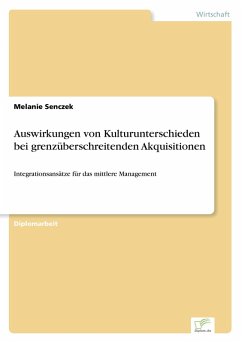 Cover Auswirkungen von Kulturunterschieden bei grenzüberschreitenden Akquisitionen