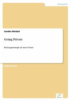 Going Private - Weitzel, Sandra