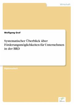Systematischer Überblick über Förderungsmöglichkeiten für Unternehmen in der BRD - Graf, Wolfgang