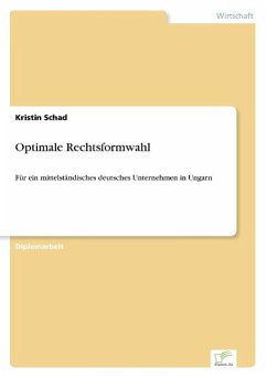 Optimale Rechtsformwahl - Schad, Kristin