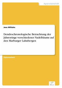 Dendrochronologische Betrachtung der Jahresringe verschiedener Nadelbäume auf den Marburger Lahnbergen - Willuhn, Jens