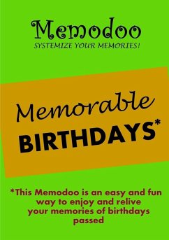 Cover Memodoo Memorable Birthdays