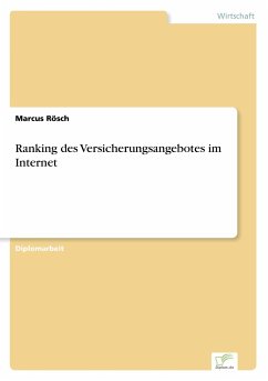 Ranking des Versicherungsangebotes im Internet - Rösch, Marcus