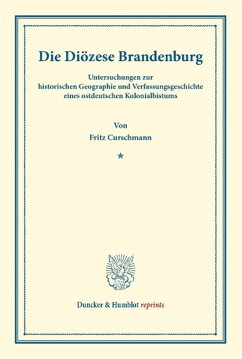 Die Diözese Brandenburg - Curschmann, Fritz