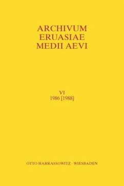 Archivum Eurasiae Medii Aevi VI 1986 [1988]