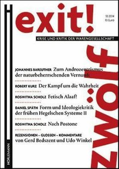 Cover EXIT! - Krise und Kritik der Warengesellschaft