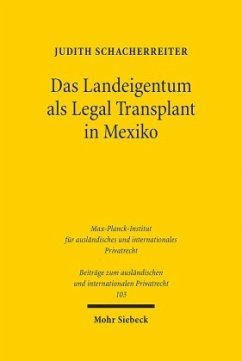 Cover Das Landeigentum als Legal Transplant in Mexiko
