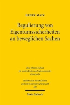 Cover Regulierung von Eigentumssicherheiten an beweglichen Sachen