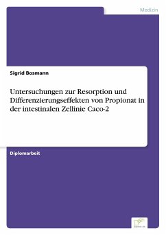 Untersuchungen zur Resorption und Differenzierungseffekten von Propionat in der intestinalen Zellinie Caco-2 - Bosmann, Sigrid