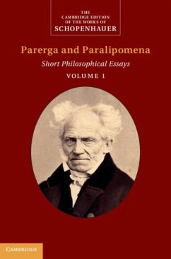 Cover Schopenhauer: Parerga and Paralipomena: Volume 1 (eBook, PDF)