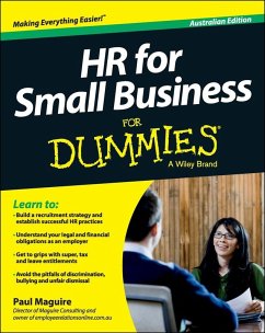 Cover HR For Small Business For Dummies - Australia, Australian Edition (eBook, ePUB)