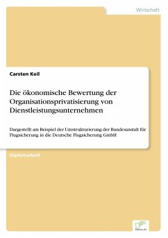 Die ökonomische Bewertung der Organisationsprivatisierung von Dienstleistungsunternehmen - Keil, Carsten