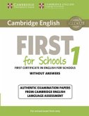 Student's Book without answers / Cambridge English First for Schools 1 for updated exam 2015